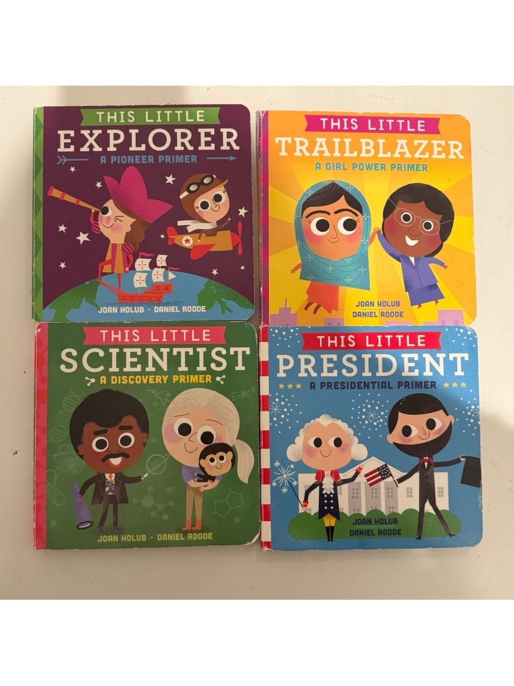 This Little Explorer, Trailblazer, President, Scientist Board Book Set